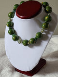 Green Envy 19" Beaded Necklace