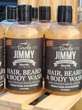 Uncle Jimmy Hair, Beard & Body Wash - 12 oz