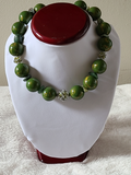 Green Envy 19" Beaded Necklace