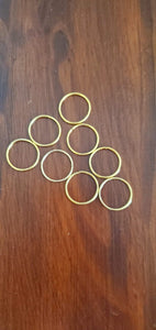Hair Ring- 8 Golden Rings